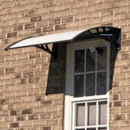 Vivohome Polycarbonate Window Door Awning Canopy Transparent With Black