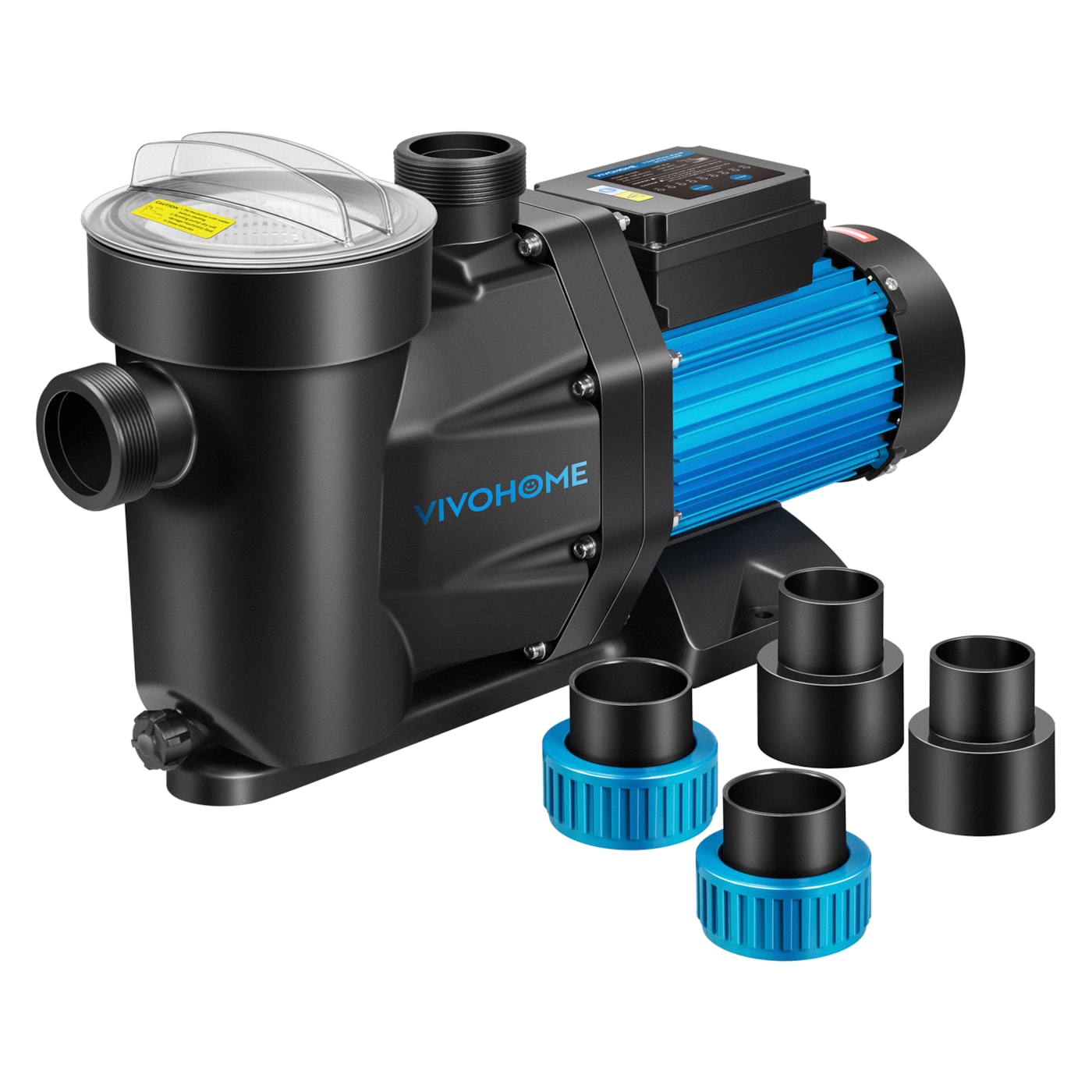 1.5 HP Pool Pump For Inground & Above Ground Pools - Self Priming Dual Voltage With 6500 GPH Flow