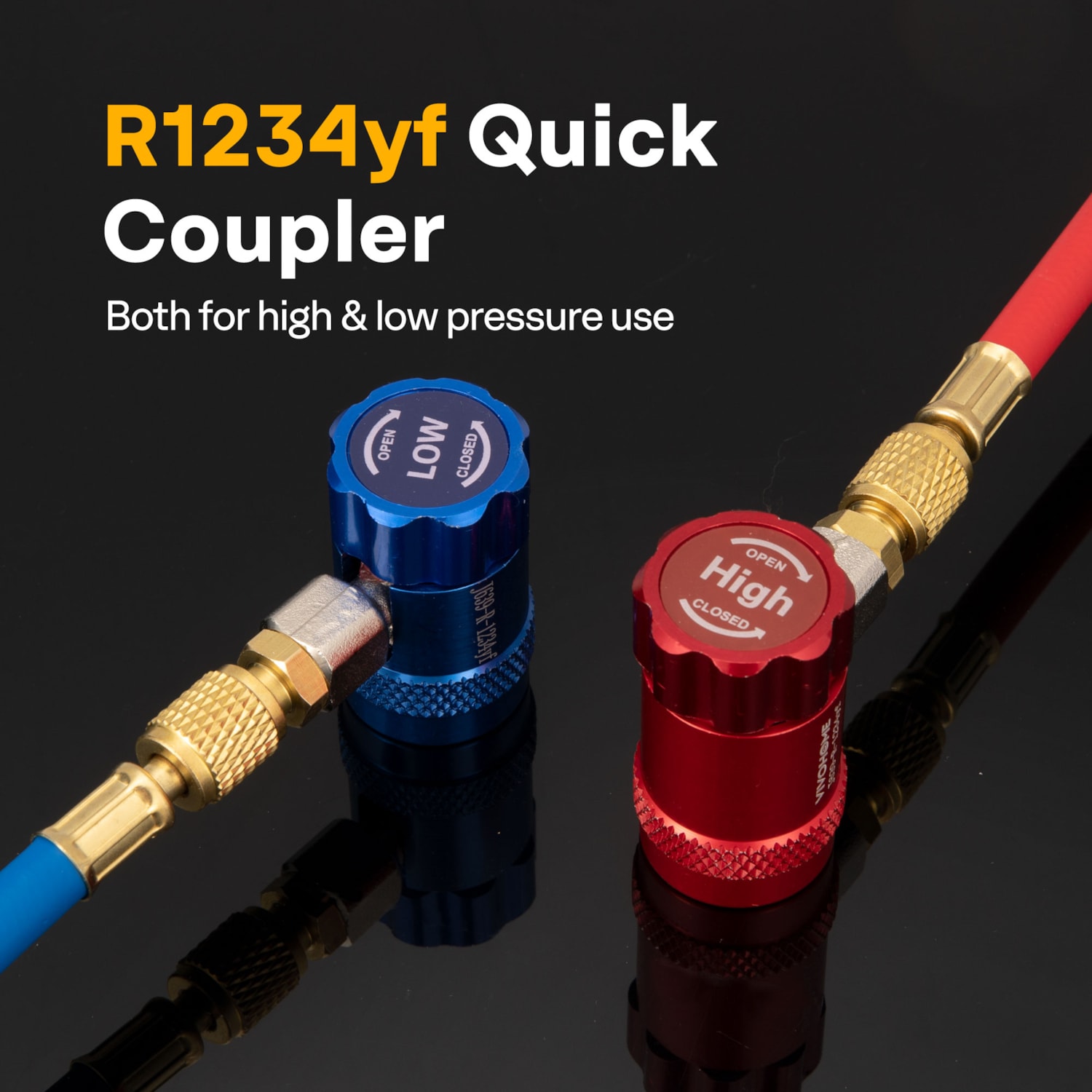 VIVOHOME Refrigerant R1234yf Quick Coupler Adapter Kit