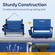 VIVOHOME Stadium Seats with Back Support and Cushion