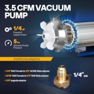 VIVOHOME 5 Gallon Vacuum Chamber And Vacuum Pump Set