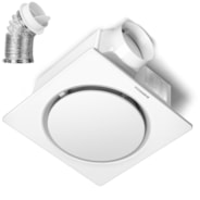 VIVOHOME AutoFlow Bathroom Exhaust Fan with Humidity Sensor (30-110-160CFM) - Energy-Saving EC Motor, Dual Insulation, Constant Airflow Technology (Install Kit, 4-in Duct Included)