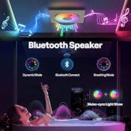 VIVOHOME Bathroom Exhaust Fan with RGB Light & Humidity Sensor (30-110-160CFM) & Bluetooth Speaker - 2700K/4000K/5700K LED Light