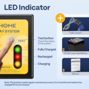 VIVOHOME Trailer Breakaway Kit with Battery and LED Test Indicator