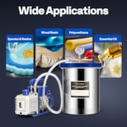 VIVOHOME 3 Gallon Vacuum Chamber And Vacuum Pump Set