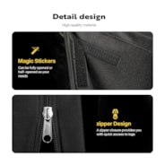 VIVOHOME 3ft Firewood Log Rack Cover, Heavy Duty 600D Oxford Outdoor Weather Resistant Fire Wood Storage Holder Cover with Zipper and Hook Loop Tape