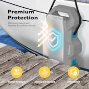 VIVOHOME Boat Bumpers with Nylon Rope and Fixed Lock Fit Gray