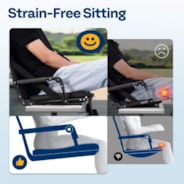 VIVOHOME Stadium Seats with Back Support and Cushion, 2 Pack Portable Bleacher Chairs with Cup Holder, Storage Bags and Shoulder Strap, Comfortable for Various Sports Events, Black and Gray