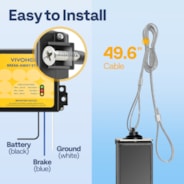 VIVOHOME Trailer Breakaway Kit with Battery and LED Test Indicator