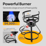 VIVOHOME 10 QT Fish Fryer Kit with Propane Burner