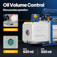 VIVOHOME 1.5HP 14.4CFM 2Stage HVAC Vacuum Pump for R134a R12 R22 R502 R410a Systems