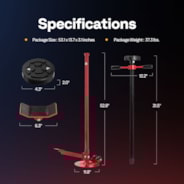 SPECSTAR Moveable Under Hoist Support Stand with Foot Pedal