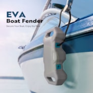 VIVOHOME Boat Bumpers with Nylon Rope and Fixed Lock Fit Gray