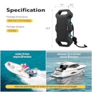 VIVOHOME Boat Bumpers with Nylon Rope and Fixed Lock Fit 4PCS