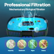 VIVOHOME 2-Pack Replacement Pond Filter Pad Trays for 4-in-1 Pond Filter System Kits, Extra Fountain Filter Baskets for Improving Filtration Effect