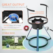 VIVOHOME 30 Qt.Turkey Deep Fryer Pot with Injector Thermometer Kit
