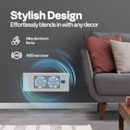 VIVOHOME 4" x 12" Opening Smart Vent Register Booster Fan with Intelligent Thermostat & 10-Speed Remote Control - 13.8" x 5.5" Vent Cover for Room, Floor, Wall - White