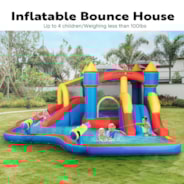 VIVOHOME Inflatable Bounce House Water Bouncer Jumping Castle with 450W Air Blower