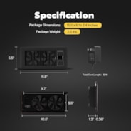 VIVOHOME Quiet Register Booster Fan 4'' x 10'' with Intelligent Thermostat 10-Speed Control, Heating Cooling AC Vent Booster Fan, Smart Register Vent for Room Floor Wall, Black