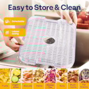VIVOHOME Electric 8 Trays Food Dehydrator with 72H Digital Timer and Temperature Contro White