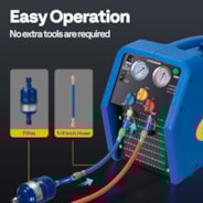 VIVOHOME R1234yf R32 3/4 HP Portable Refrigerant Recovery Machine