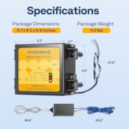 VIVOHOME Trailer Breakaway Kit with Battery and LED Test Indicator