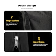 VIVOHOME 12ft Firewood Log Rack Cover, Heavy Duty 600D Oxford Outdoor Weather Resistant Fire Wood Storage Holder Cover with Zipper and Hook Loop Tape