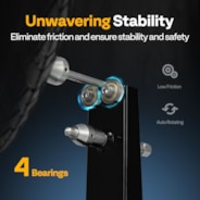 VIVOHOME Motorcycle Wheel Balancer and Truing Stand Black