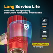 VIVOHOME Refrigerant R1234yf Quick Coupler Adapter Kit