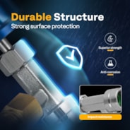 VIVOHOME R1234yf Self Sealing Can Tap Valve with Tank Adapter for 1/4" and 1/2" AC Charging Hoses