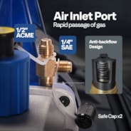 VIVOHOME Upgraded 4CFM 1/3 HP 1-Stage HVAC Vacuum Pump and 4 Way AC Manifold Gauge Set with Leak Detector, 5ft Hoses & Accessories for R134a R12 R22 R502 R410a Automotive Air Conditioner Maintenance