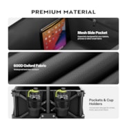 VIVOHOME 200L Collapsible Wagon 300lbs Heavy Duty Folding Utility Garden Cart Foldable Beach Wagons Large Capacity for Camping Picnic - Black