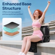 VIVOHOME Stadium Seats with Back Support and Cushion, 2 Pack Portable Bleacher Chairs with Cup Holder, Storage Bags and Shoulder Strap, Comfortable for Various Sports Events, Black and Gray