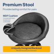 VIVOHOME Adjustable Garage Stool with Wheels with Tool Tray Storage and Wheels