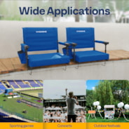 VIVOHOME Stadium Seats with Back Support and Cushion