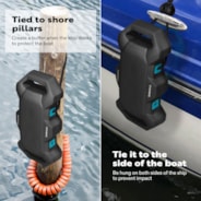 VIVOHOME Boat Bumpers with Nylon Rope and Fixed Lock Fit 4PCS