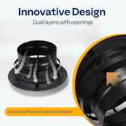 10" Cone Top Chimney Cap with Screen, Fireplace Round Chimney Cover, Galvanized Steel Exhaust Rain Caps for Outside, Easy to Install Flue Cap, Black