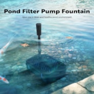 VIVOHOME All-in-One Pond Filter Fountain System Kits, 540 GPH Submersible Water Pump for Ponds up to 1060 Gallons