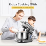 VIVOHOME Electric Stand Mixer 660W 10 Speed 6 Quart Gray