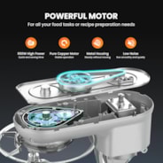 VIVOHOME Stand Mixer 660W 10 Speed 6 Quart Silver