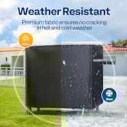 VIVOHOME 4ft Log Rack Cover, Heavy Duty 600D Oxford Outdoor Firewood Storage Cover with Zipper and Hook Loop Tape (Log Rack not Included)