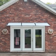 VIVOHOME Polycarbonate Window Door Awning Canopy Transparent with Black Bracket 40 Inch x 120 Inch