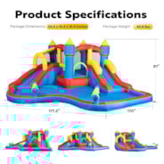 VIVOHOME Inflatable Bounce House Water Bouncer Jumping Castle with 450W Air Blower