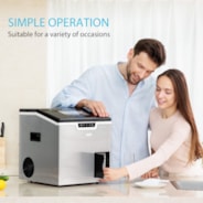 VIVOHOME 2 in 1 Electric Countertop Automatic Ice Maker and Shaver Machine with Self Cleaning Function 44lbs/Day