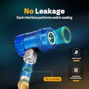 VIVOHOME Refrigerant R1234yf Quick Coupler Adapter Kit