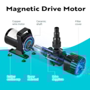 VIVOHOME 100W 1800GPH Submersible Water Pump with 180° Adjustable Water Outlet, 13.8ft High Lift for Waterfall Fountains Fish Tank Pond