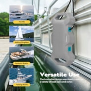 VIVOHOME Boat Bumpers with Nylon Rope and Fixed Lock Fit Gray