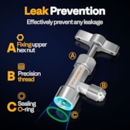 VIVOHOME R134a Self Sealing Can Tap Opener for R134a Refrigerant