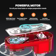 VIVOHOME Electric 10 Speed 6 Quart Tilt-Head Stand Mixer Red