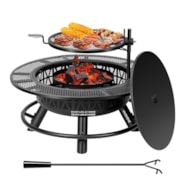 VIVOHOME 120V Electric Fireplace Insert Log Quartz Realistic Ember Bed Fan Heater